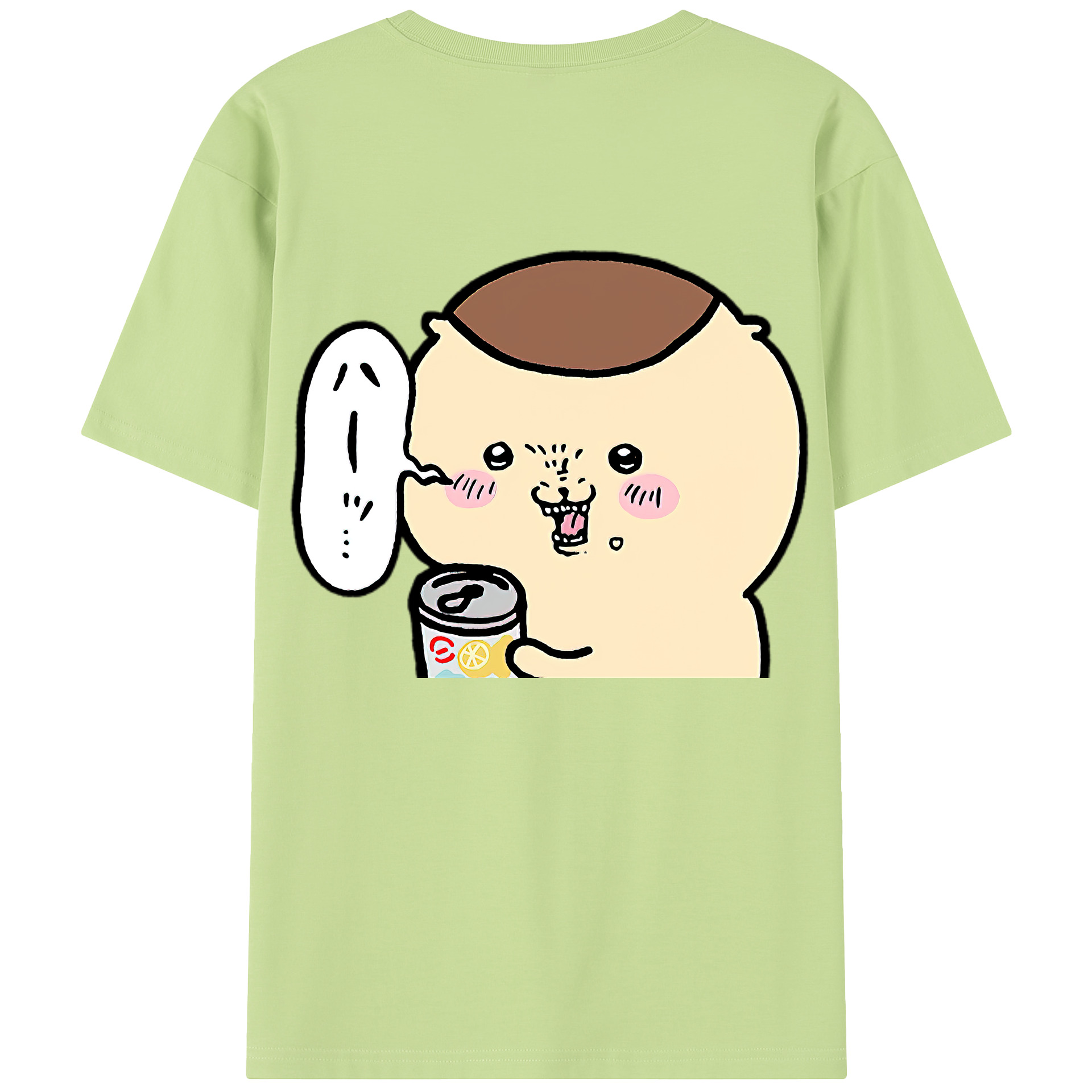 （画像用） ちいかわ くりまんじゅう Chii-kawa kuri manjū 綿100％半袖Tシャツ（背面プリント）